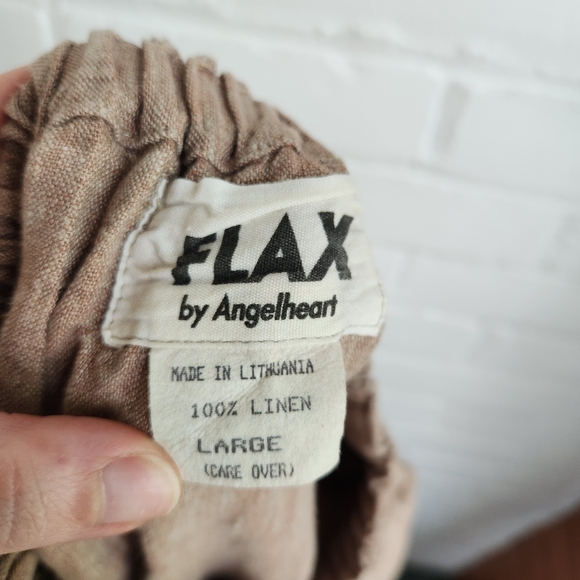 Vintage Flax Angelheart Skirt NOS With Tag  Brown Midi Modest Size L - Picture 9 of 9
